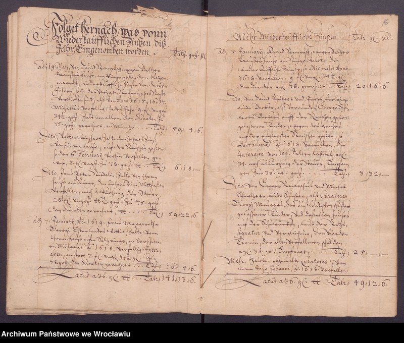 image.from.unit.number "Jahrerechnungen der güter Protsch, Peiskerwitz und Domslau"