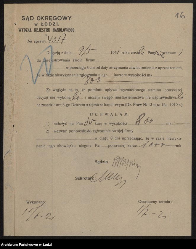 Obraz 18 z jednostki "Jakób Sochet – wyrób towarów bawełnianych"