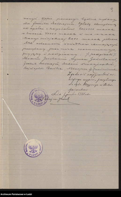 Obraz 11 z jednostki "Abram i Szymon bracia Grinbaum- eksploatacja młyna"