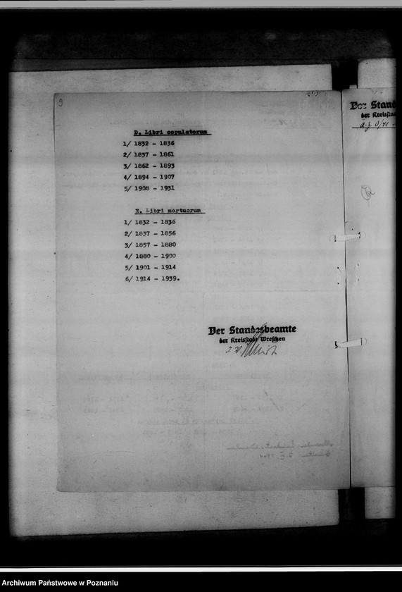 Obraz 13 z jednostki "Einziehungsprotokolle [ksiąg kościelnych] Kreis Wreschen [powiat wrzesiński]"