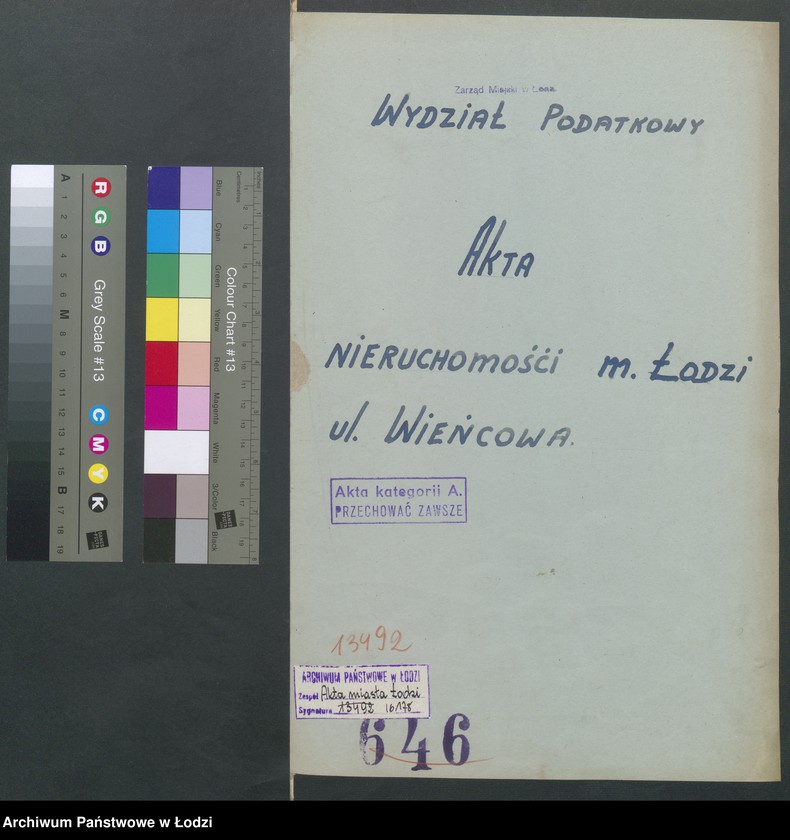 Obraz 2 z jednostki "Księga inwentarzowa nieruchomości m. Łodzi ul. Wieńcowa"