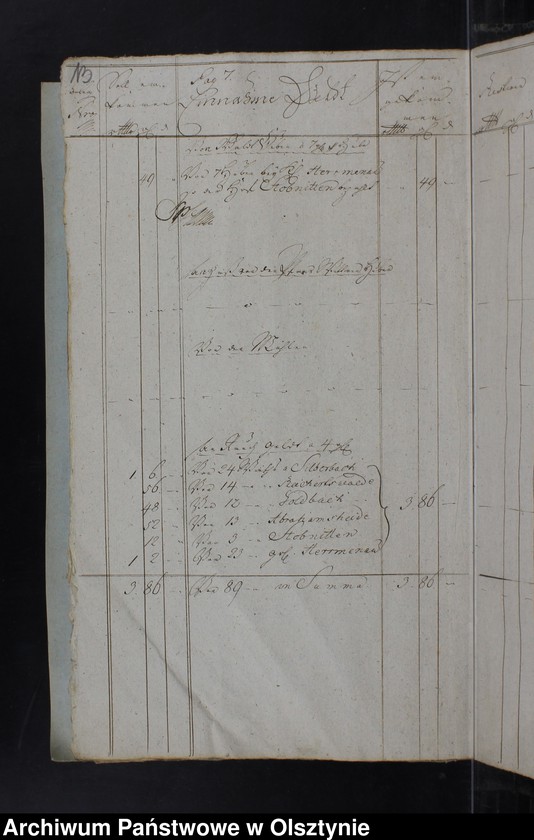 image.from.unit.number "Jahr Kirchen Rechnung der Silberbachschen Kirche aller Einnahme und Ausgabe wie auch Bau-Rechnung"