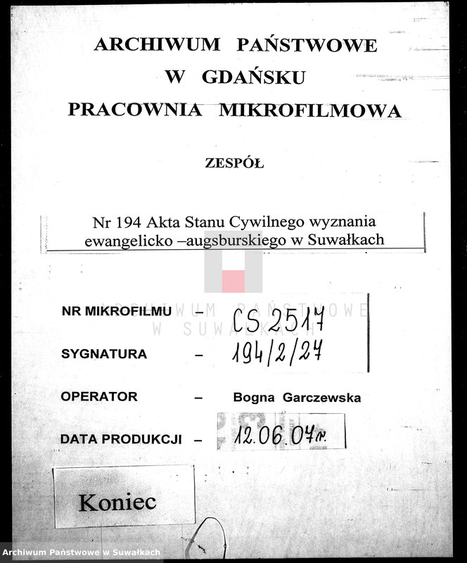 image.from.unit.number "Dokumenty priłagajušije k aktam o brakosočetanii Suvalkskago Evangeličesko-Augsburgskago Prichoda za 1905 god"