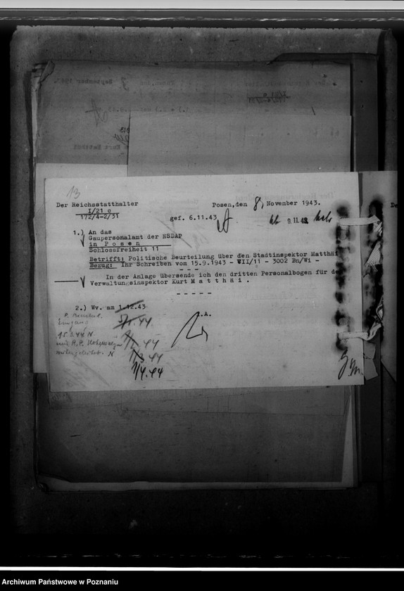 Obraz 17 z jednostki "Schrolle, Ernst; Matthä, Kurt - urzędnicy"