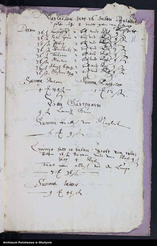 image.from.unit.number "Kirchen Rechnung des Kirchspiels Herzogswalde"