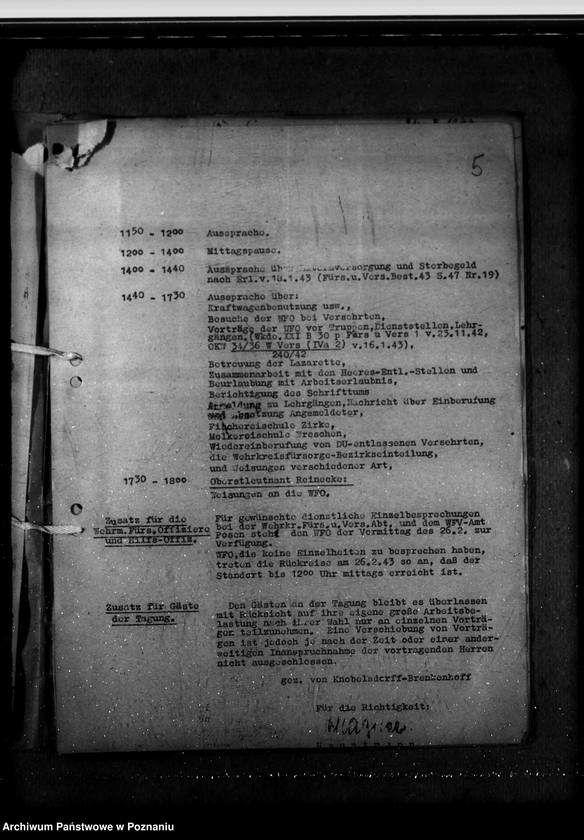 Obraz 10 z jednostki "Dienstbesprechung der Landräte und Oberbürgermeister am 22.4.1943 in Hohensalza - Inowrocław"