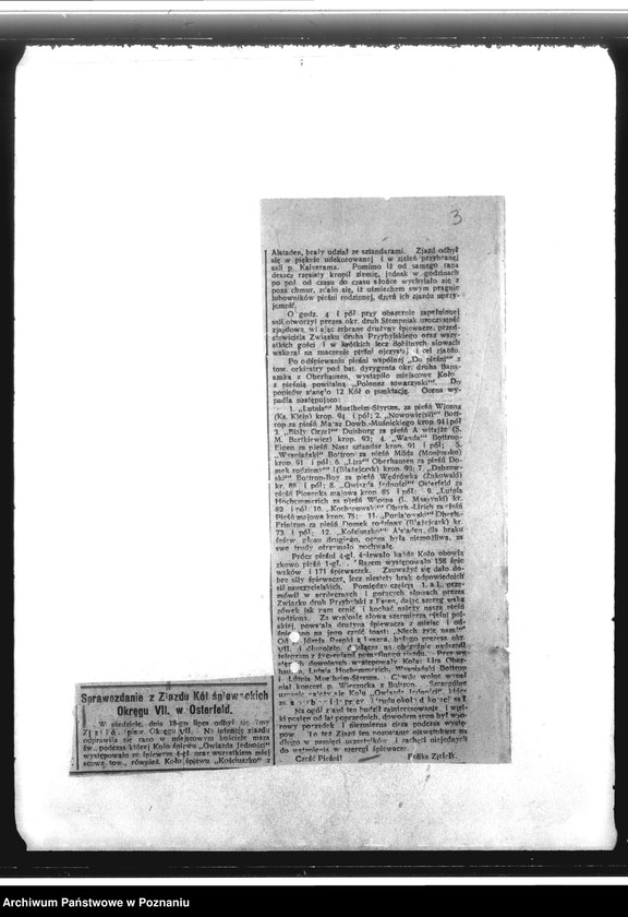 Obraz 7 z jednostki "Spisy kół i zarządów. Czasopisma "Naród"- kilka numerów. Sprawy organizacyjne i finansowe "Wiarus Polski""