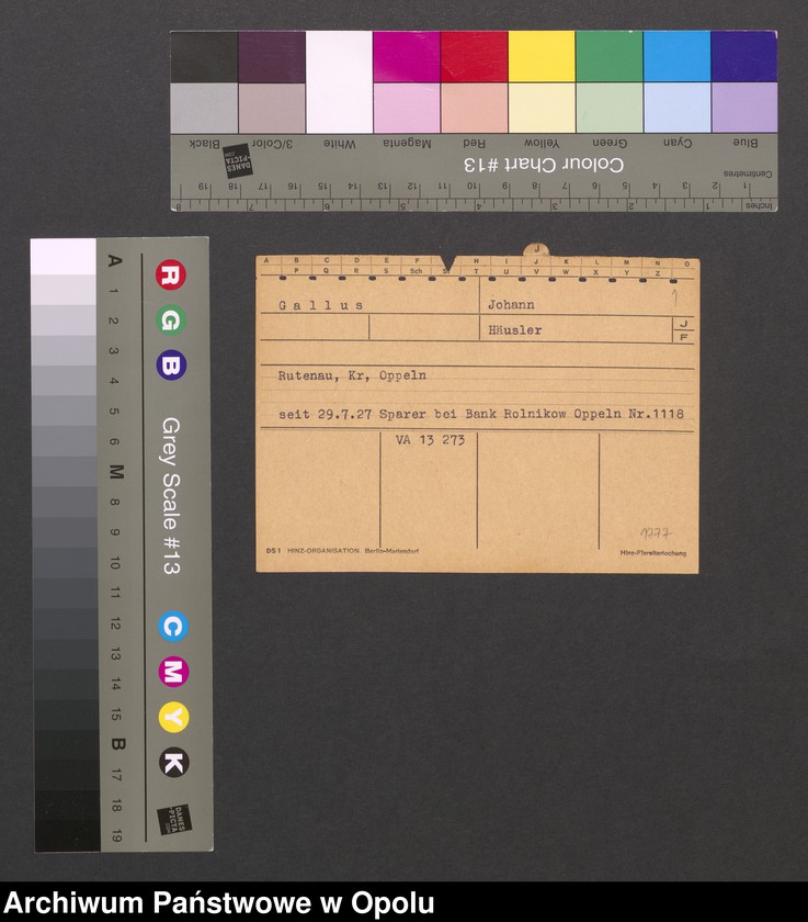 Obraz 3 z jednostki "[Gallus Johann, Rutenau]"