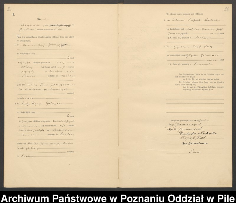 image.from.unit.number "Księga małżeństw"