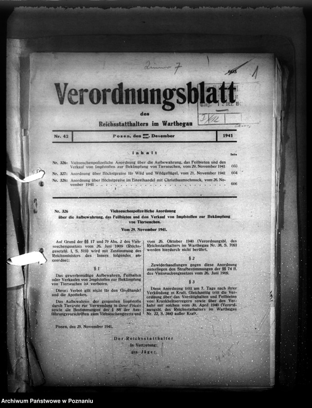 Obraz 5 z jednostki "Verordnungsblatt Nr. 42 i 43"