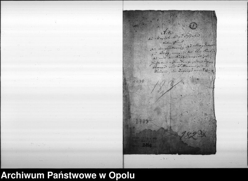 Obraz 4 z jednostki "Acta des Magistrats zu Oppeln betreffend die Anforderung des Magistrats zu Brieg wegen der Cur-Kosten des mit der Krätze angeblich behafteten Schneidergesellen Joseph Bauer aus Dittmaringen in Baiern im Betrage von 7 rtl. 11 pfg."