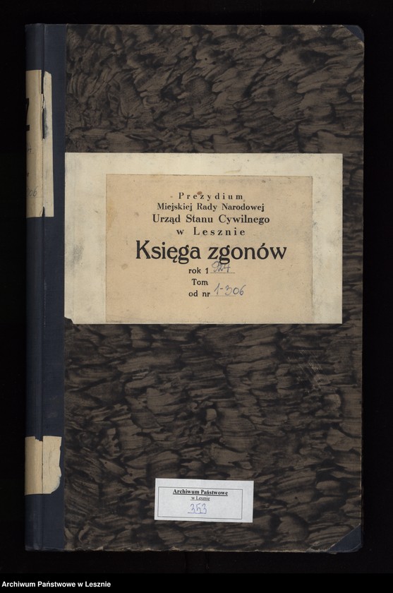 Obraz 2 z jednostki "Księga zgonów"