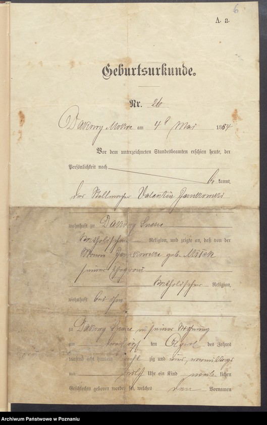Obraz 8 z jednostki "[Dokumenty dostarczone przez narzeczonych do zawarcia związku małżeńskiego za 1902 rok. Tom XVII]"