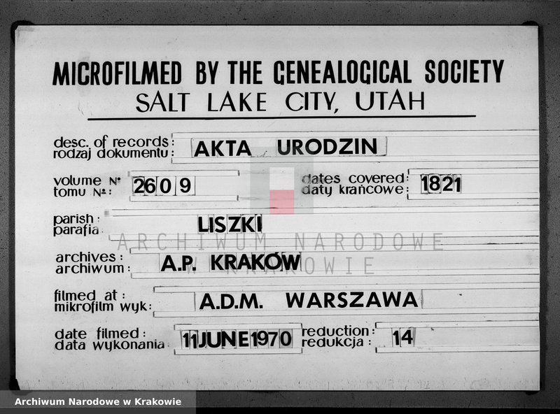 Obraz 1 z jednostki "Księga urodzeń"