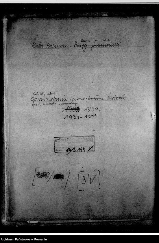 Obraz 4 z jednostki "Protokoły zebrań, sprawozdania roczne, sprawy członkostwa, korespondencja"