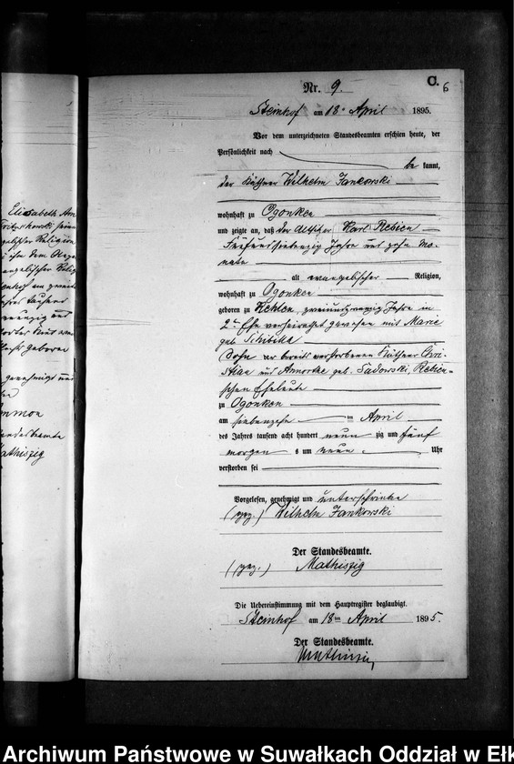 image.from.unit.number "Sterbe-Neben-Register des Preussischen Standes-Amtes Gr. Strengeln Kreis Angerburg"