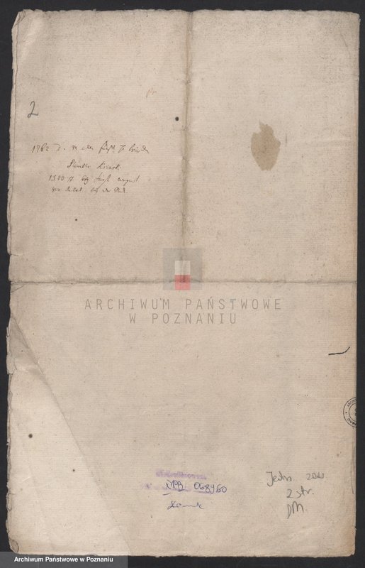 Obraz 3 z jednostki "Odpis odpowiedzi władz skarbowych w Warszawie udzielonej władzom miejskim Leszna w sprawie płacenia czopowego; język niemiecki"