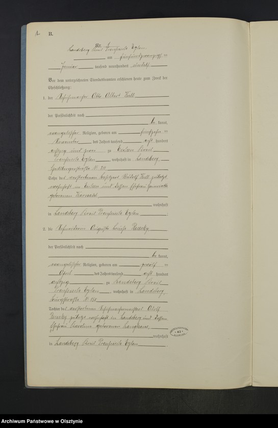 image.from.unit.number "Heiraths-Neben-Register Nr 1 -12 [ Księga małżeństw- wtóropis ]"