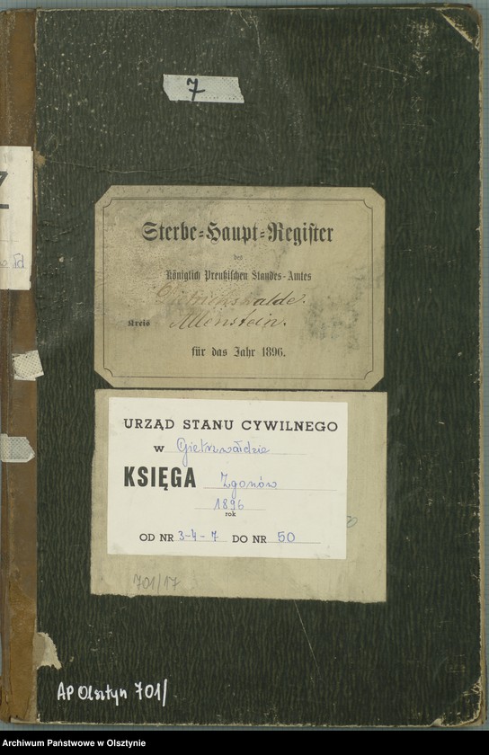 image.from.unit.number "Sterbe-Haupt-Register Nr 3 - 4 i 7 - 50"