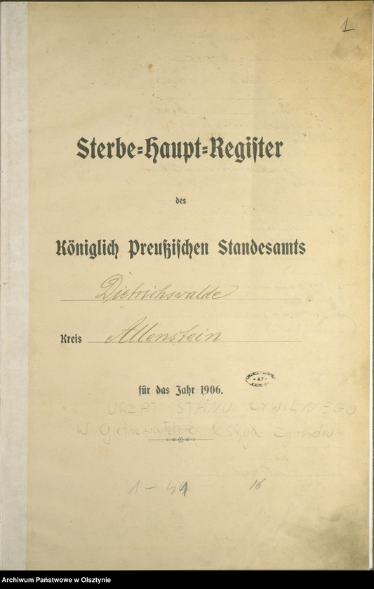 image.from.unit.number "Sterbe-Haupt-Register Nr 1 - 41"