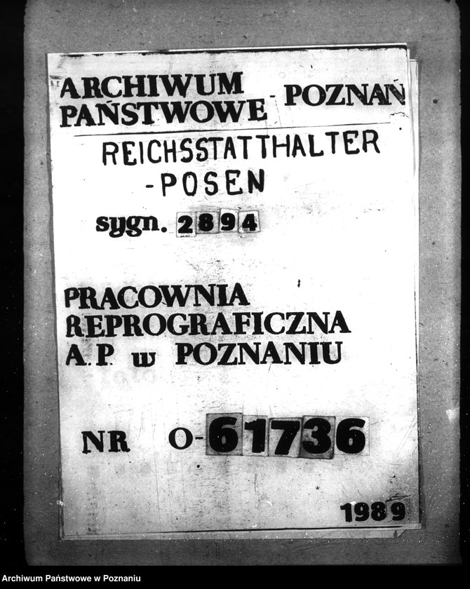Obraz 1 z jednostki "Althütte- Kreis Scharnikau, Nordwalde, Kreis Obornik, Feldhei, Kreis Obornik (budowy na rzecz policji)"