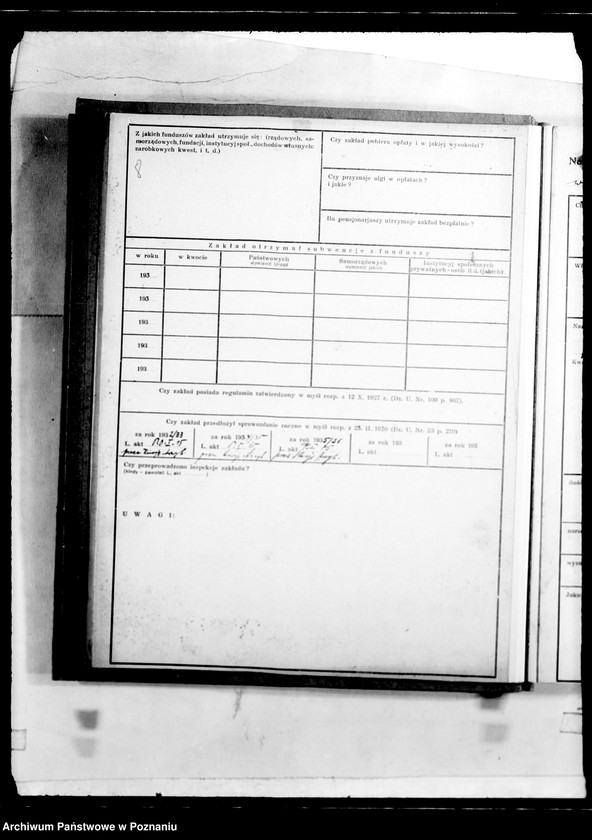 Obraz 12 z jednostki "/Zakłady opiekuńcze, kartoteka/"