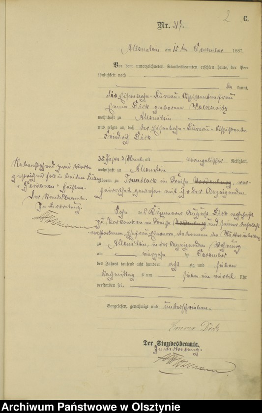 image.from.unit.number "Sterbe-Haupt-Register Tom II,Nr 317 - 332"