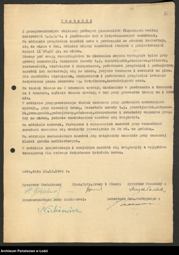 Obraz 17 z jednostki "Reforma płac; protokoły z zebrań zakładowych"