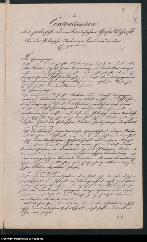 Obraz 8 z jednostki "Lose Papiere betreffend die revolutionäre Bewegung der Polen."