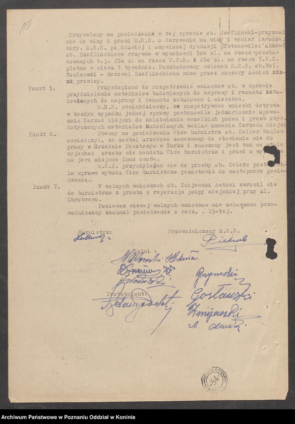 image.from.unit.number "Protokoły posiedzeń [Miejskiej Rady Narodowej]"