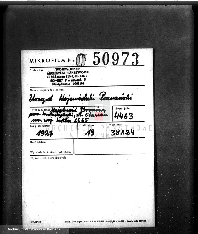 Obraz 2 z jednostki "Majętność Bronów, pow .krotoszyński, własność Classen nr woj. kotła 6065"