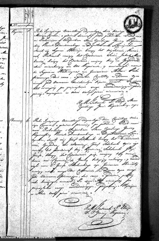 image.from.unit.number "Akta Zeszłych Gminy Kopciowskiey od 1-go Maia 1811 R."