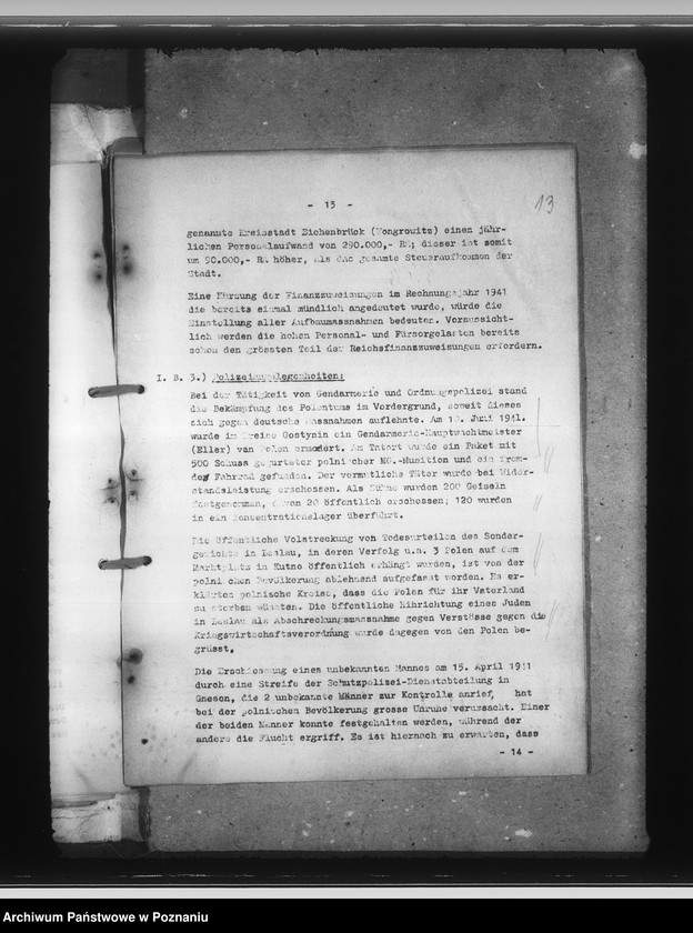 Obraz 18 z jednostki "Sprawozdanie sytuacyjne prezesa rejencji inowrocławskiej"