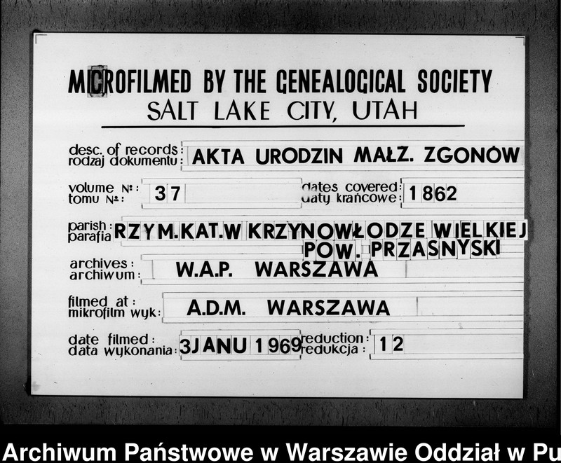 image.from.unit.number "Akta urodzeń, małżeństw i zgonów"