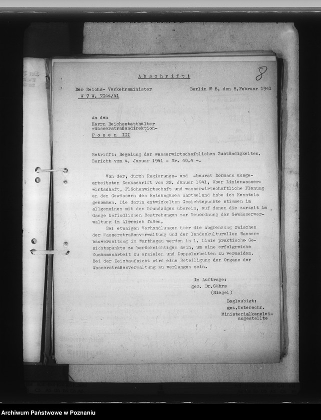 Obraz 12 z jednostki "Talsperre Dilltal (Sprawy dróg wodnych)"