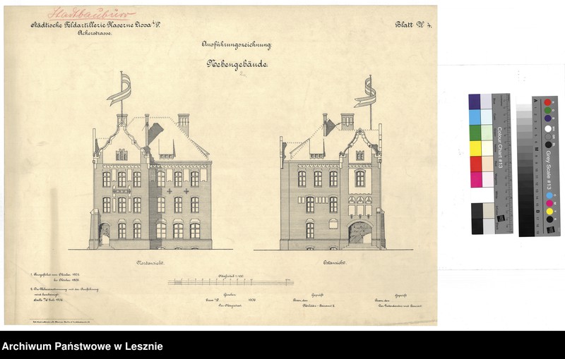 Obraz 8 z jednostki "Leszno miasto. Dokumentacja projektowa - Koszary Artylerii Polowej ul. Racławicka, tom III."