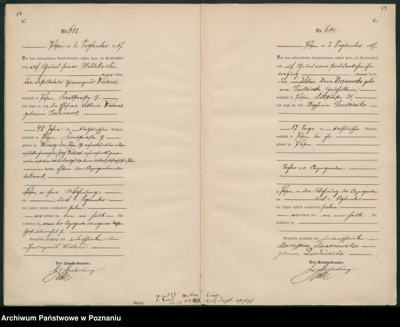 Obraz 12 z jednostki "Księga miejscowa zgonów tom II [Rejestr główny zgonów]"