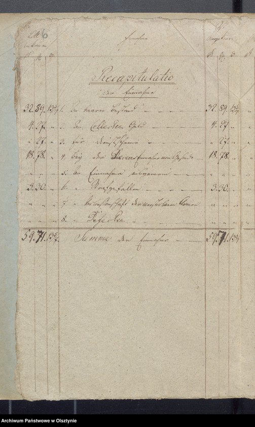 image.from.unit.number "Jahr Armen Cassen Rechnung der Widminnschen Kirche"