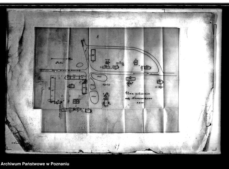 Obraz 4 z jednostki "/Plany sytuacyjne majętności Ordzin, Niemieczkowo i Pęckowo-majątku hr. Raczyńskich/ powiatu szamotulskiego"