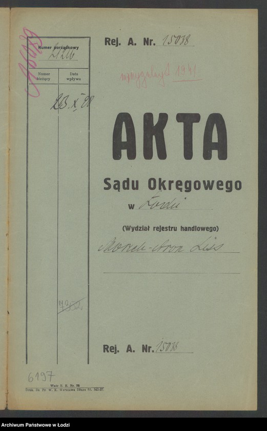 Obraz 2 z jednostki "Moszek Aron Liss – sklep kolonialno-spożywczy"