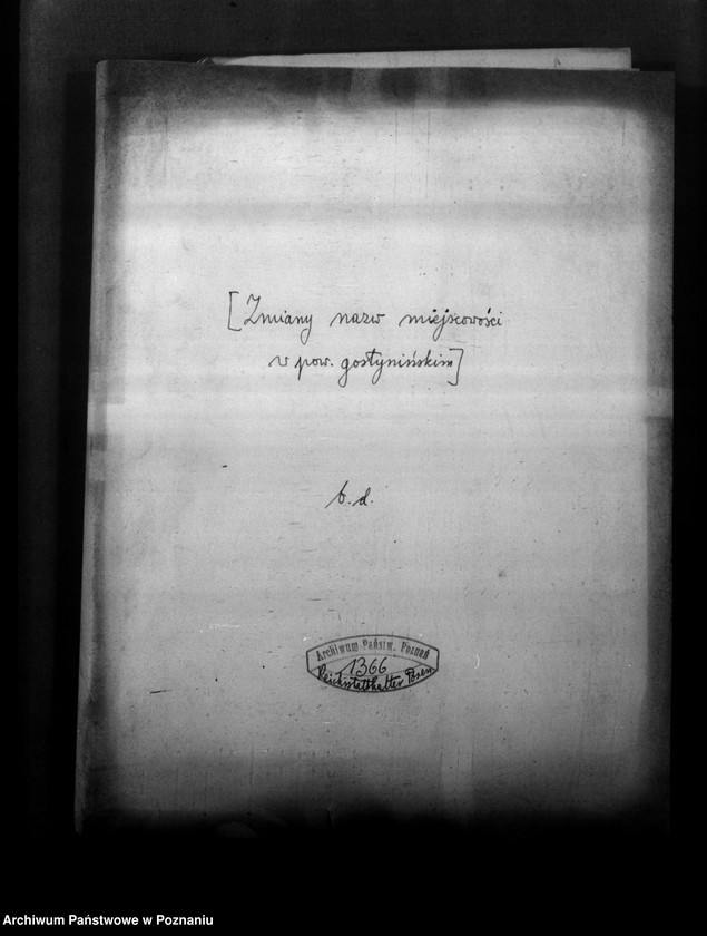 Obraz 4 z jednostki "Zmiany nazw miejscowości w powiecie gostynińskim"