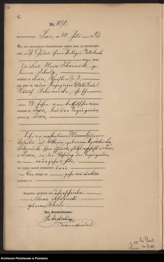 Obraz 19 z jednostki "Księga zgonów tom IV"