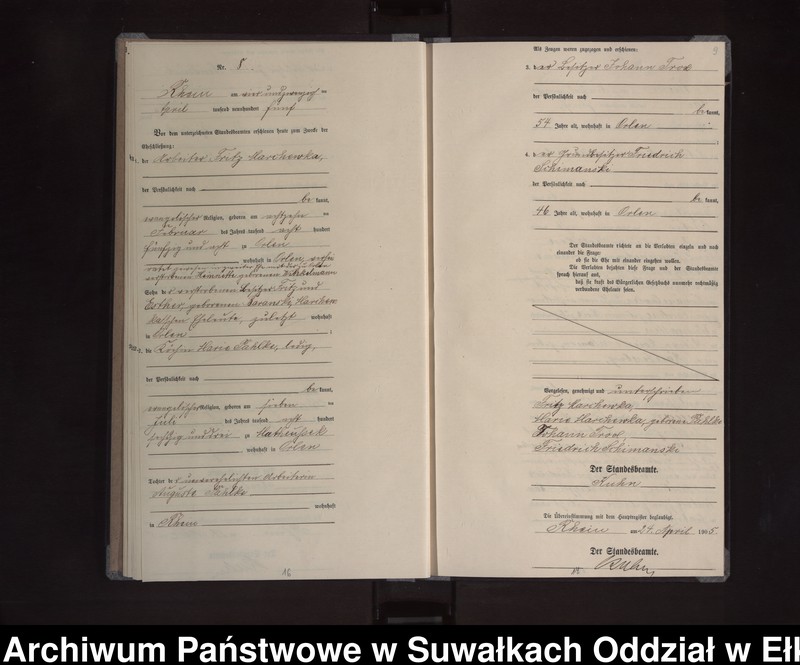 image.from.unit.number "Heirats-Neben-Register des Königlichen Preussischen Standes-Amtes Orlen Kreis Lötzen"