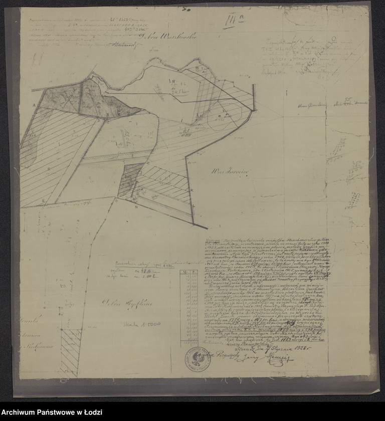 Obraz 2 z jednostki "Odrys pomiaru dóbr Niechmierów ... w powiecie sieradzkim położonych"