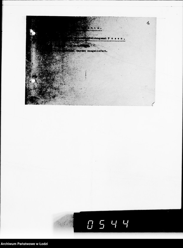 Obraz 5 z jednostki "Heeresbekleidungsamt Posen.Kriegsauftrag S.20/6"