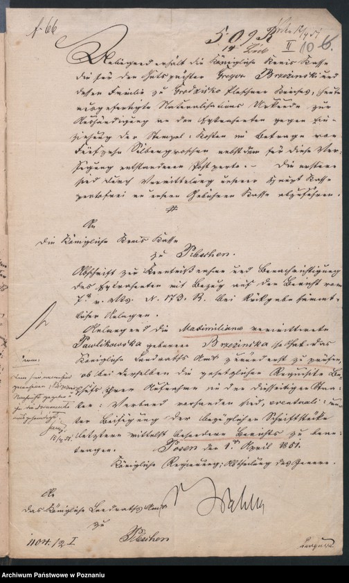 Obraz 13 z jednostki "A. betr. Gregor Brzezinski, Gutspächter Hippolyt von Brzeziński"