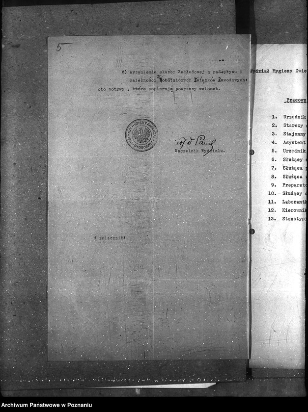 image.from.unit.number "Sprawy osobowe Państw. Inst. Nauk. Rolniczy w Bydgoszczy etatyzowanie funkcjonariuszy niższych"