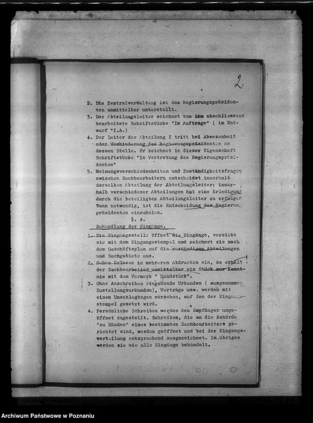 Obraz 6 z jednostki "Geschäftsverteilungsplan. Behördenbezeichnung."