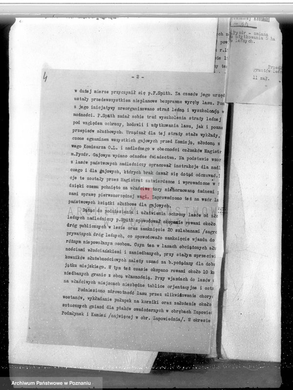 Obraz 8 z jednostki "Sprawa zmiany wydzielenia około 1300 ha gruntów leśnych w lasach miasta Pyzdry ewentualnie z przymusową likwidacją serwitutów wsi Holendry Pyzderskie"