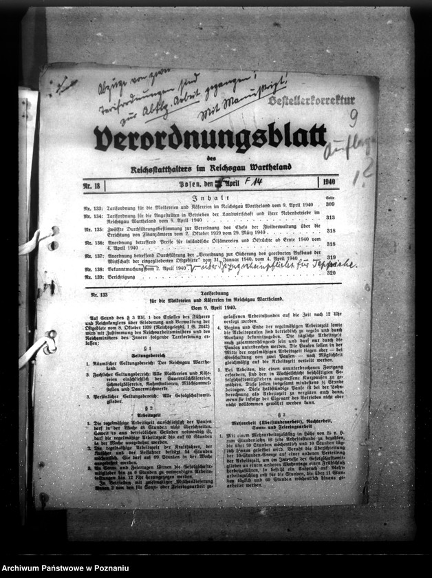 Obraz 14 z jednostki "Verordnungsblatt Nr. 18"